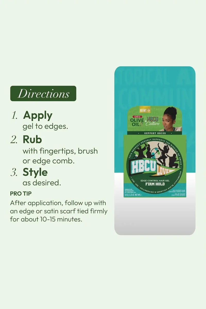 ORS OLIVE OIL HBCU EDGE CONTROL HAIR GEL 2.25oz