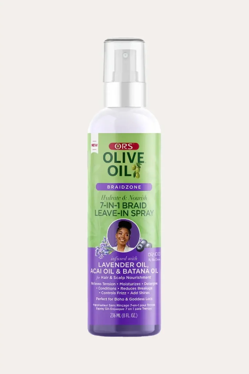 ORS OLIVE OIL BRAIDZONE 7-IN-1 BRAID LEAVE IN SPRAY 8oz