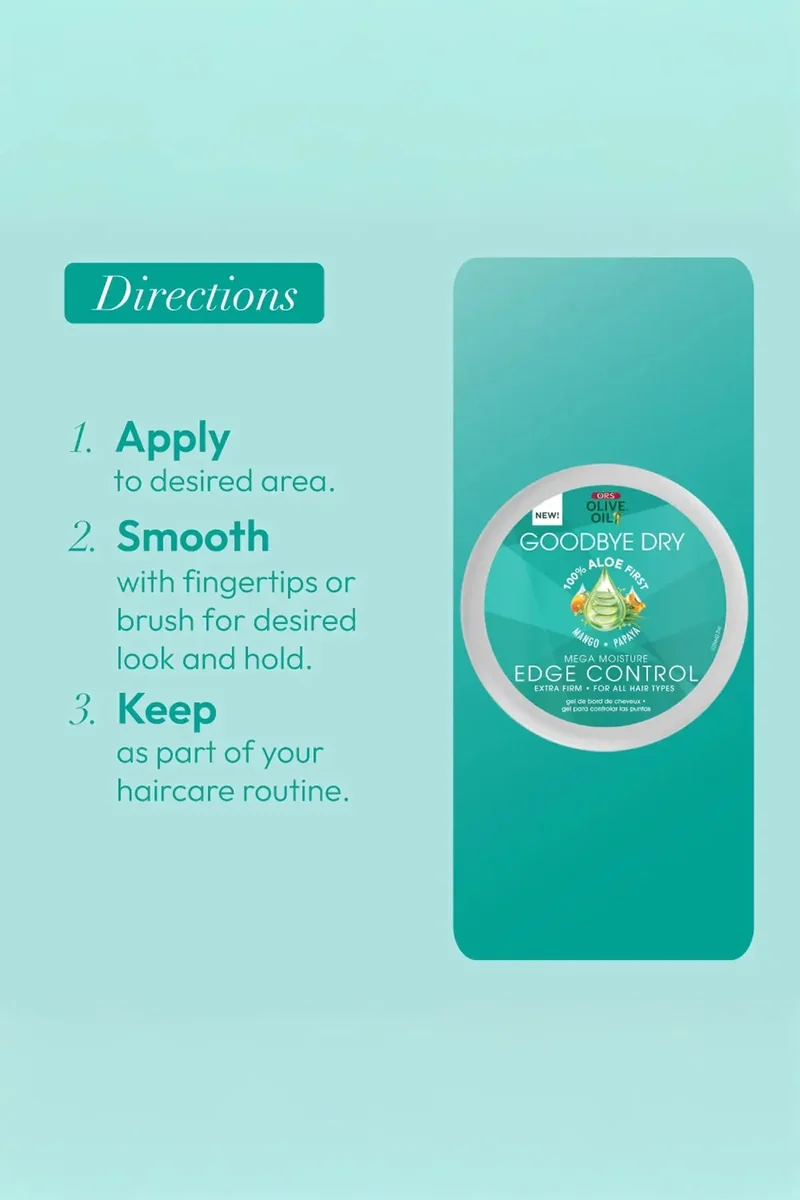 ORS OLIVE OIL GOODBYE DRY MEGA MOISTURE EDGE CONTROL 2.25oz