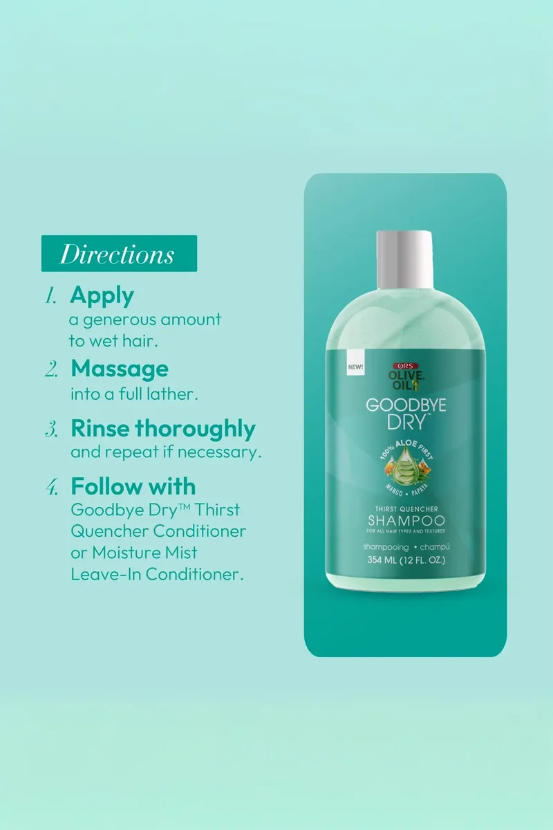 ORS OLIVE OIL GOODBYE DRY THIRST QUENCHER SHAMPOO 12oz
