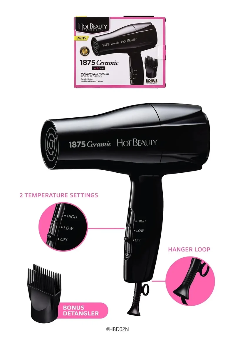HOT BEAUTY 1875 CERAMIC STYLING DRYER