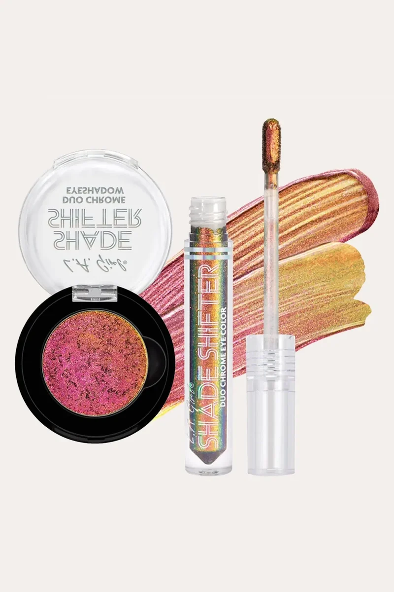 L.A. GIRL DUO CHROME EYESHADOW - LIQUID & POWDER