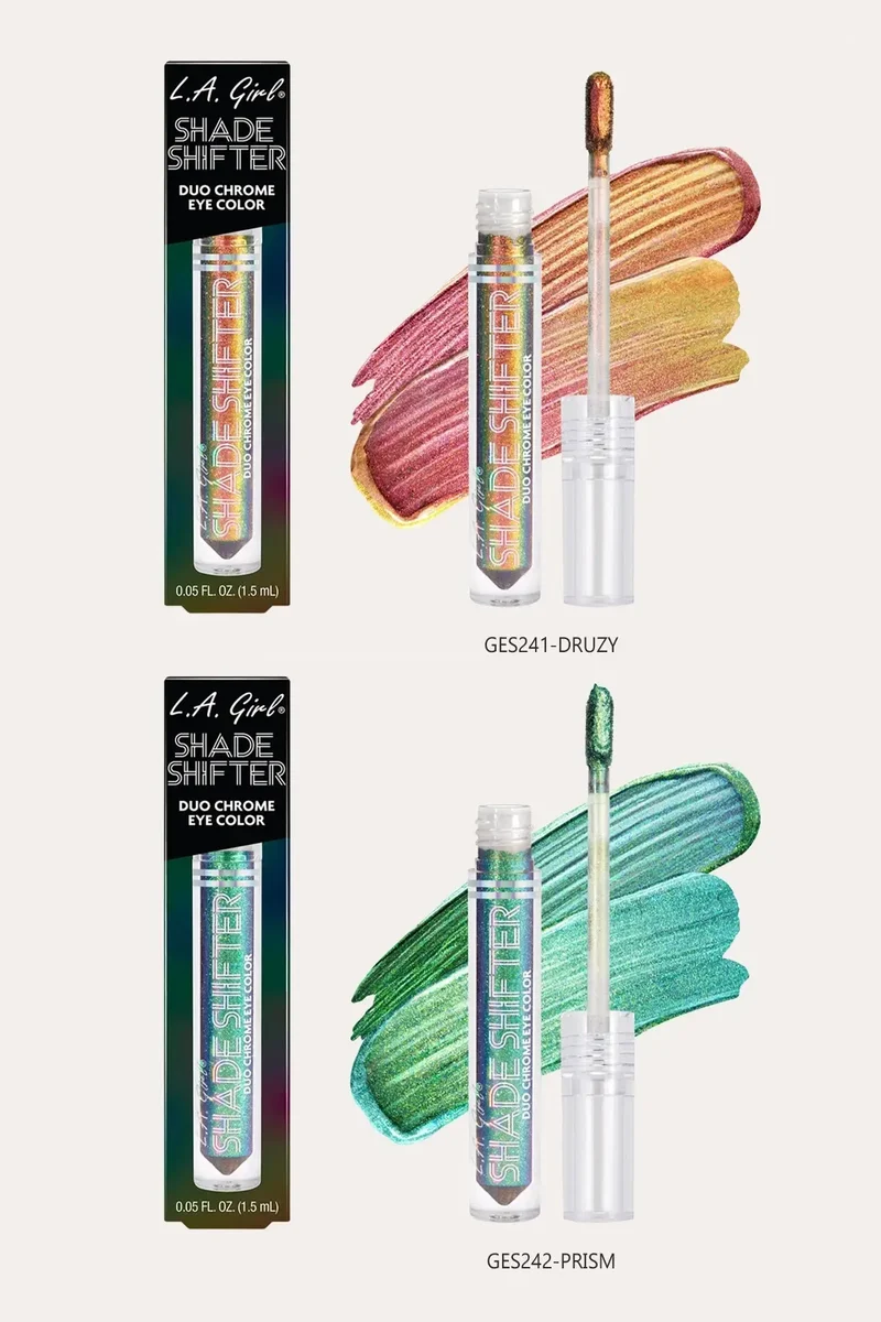 L.A. GIRL DUO CHROME EYESHADOW - LIQUID & POWDER