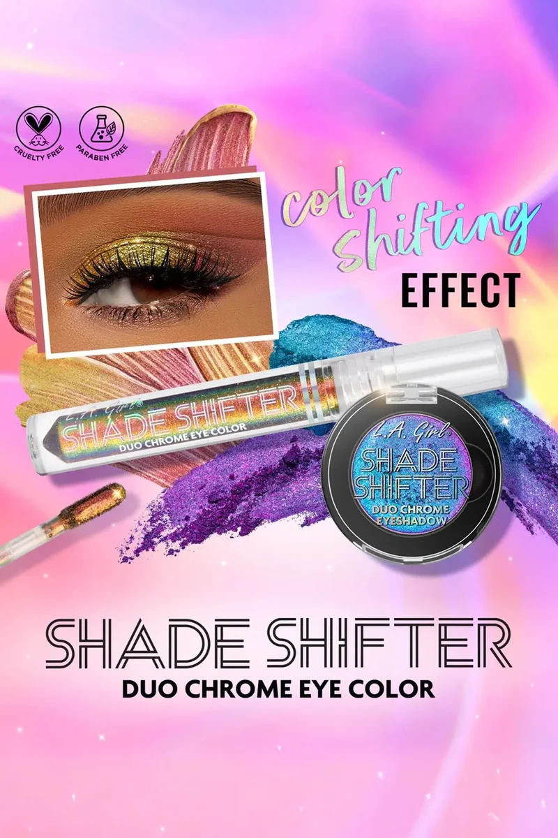 L.A. GIRL DUO CHROME EYESHADOW - LIQUID & POWDER