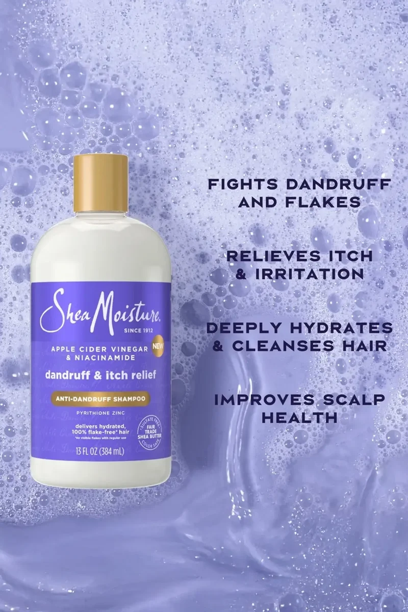 SHEA MOISTURE APPLE CIDER VINEGAR ANTI-DANDRUFF SHAMPOO 13oz