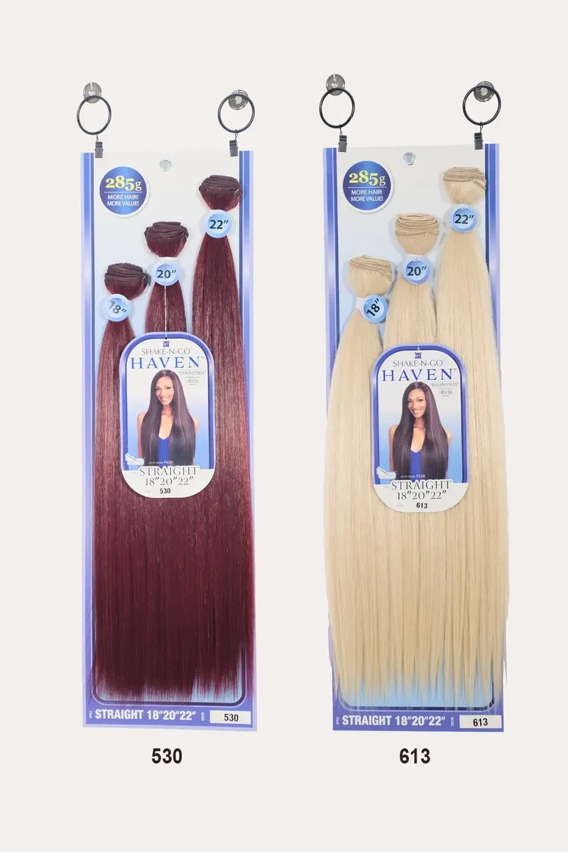 SHAKE N GO ORGANIQUE HAIR WEAVE BUNDLE HAVEN - STRAIGHT 3PCS 18"20"22"