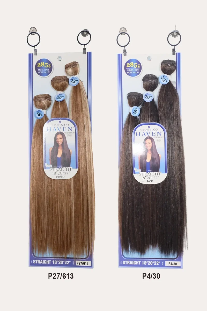 SHAKE N GO ORGANIQUE HAIR WEAVE BUNDLE HAVEN - STRAIGHT 3PCS 18"20"22"