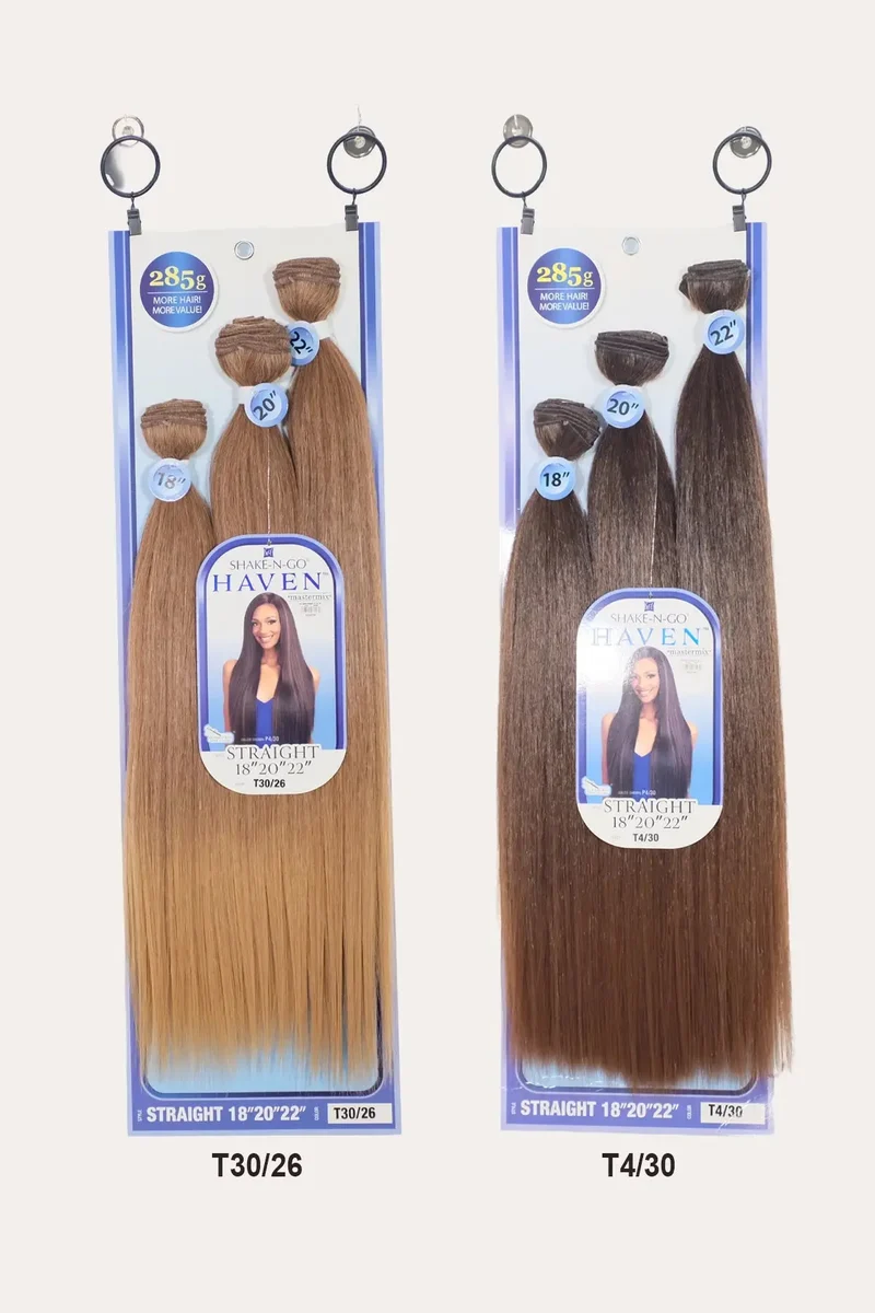SHAKE N GO ORGANIQUE HAIR WEAVE BUNDLE HAVEN - STRAIGHT 3PCS 18"20"22"