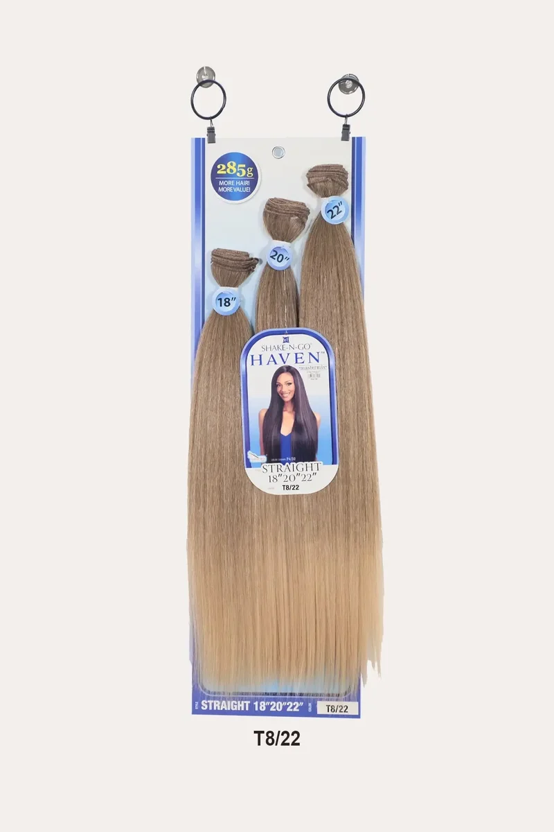 SHAKE N GO ORGANIQUE HAIR WEAVE BUNDLE HAVEN - STRAIGHT 3PCS 18"20"22"