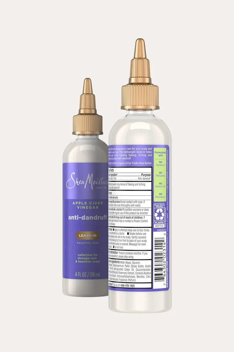 SHEA MOISTURE APPLE CIDER VINEGAR LEAVE-IN 4oz | Anti-Dundruff Scalp Treatment