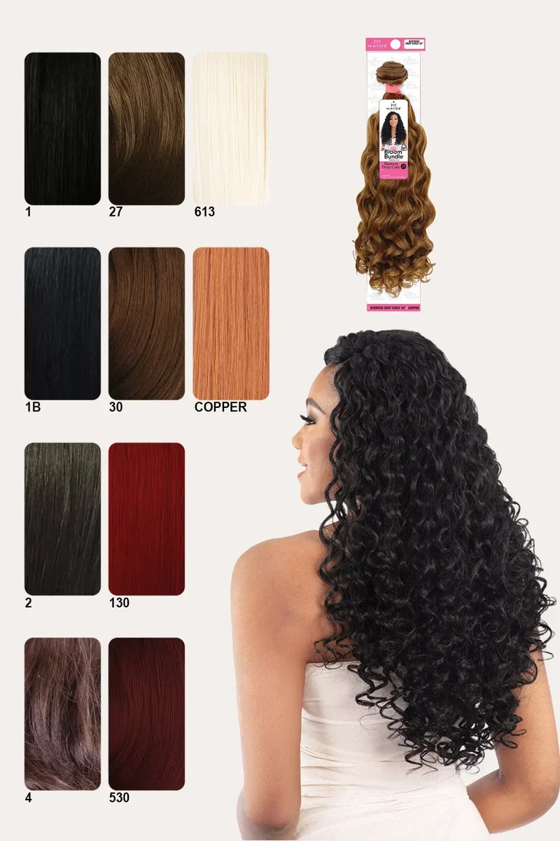 [DC] MAYDE BLOOM BUNDLE BURMESE DEEP CURLY 24"