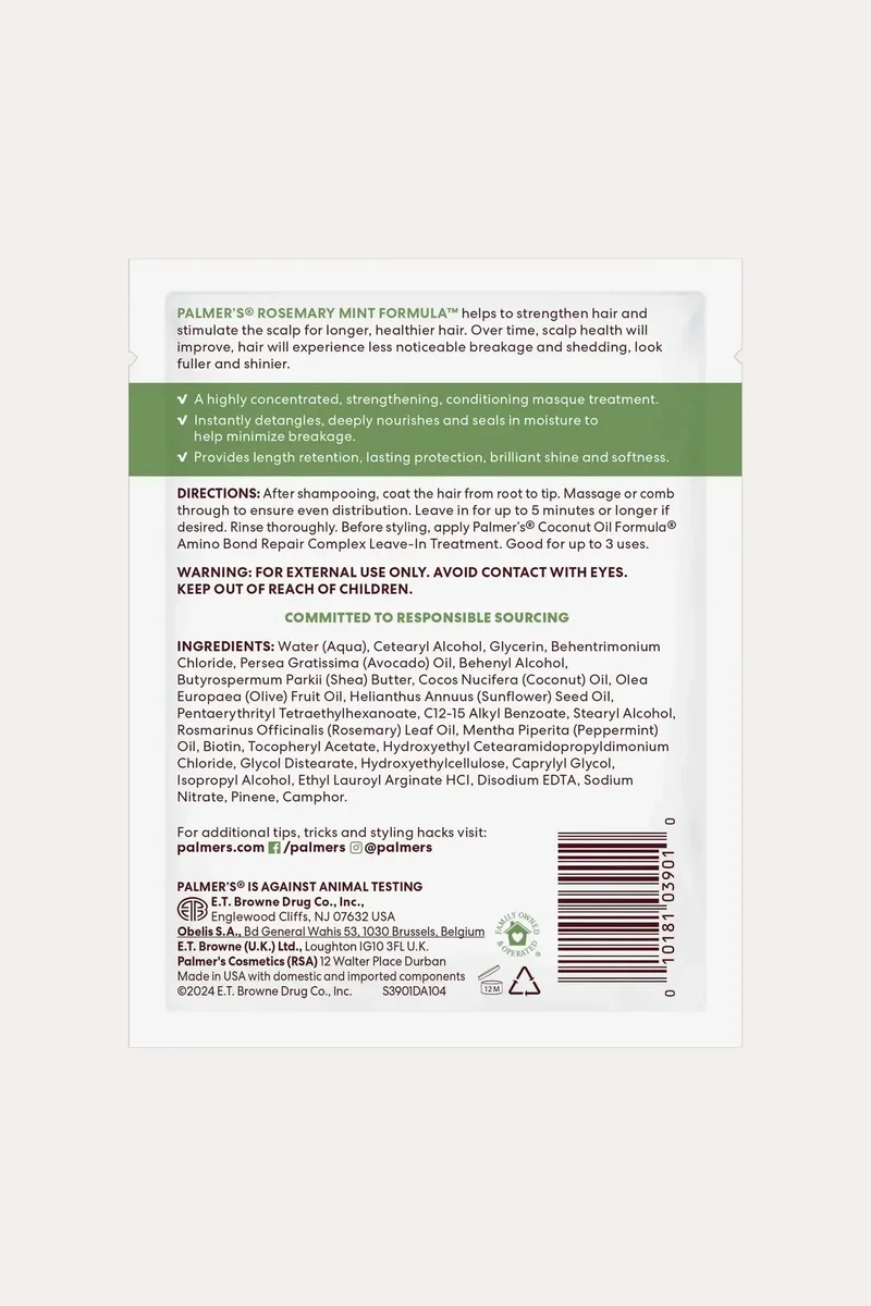 PALMER'S ROSEMARY MINT STRENGTHENING HAIR TREATMENT [PACK SIZE]