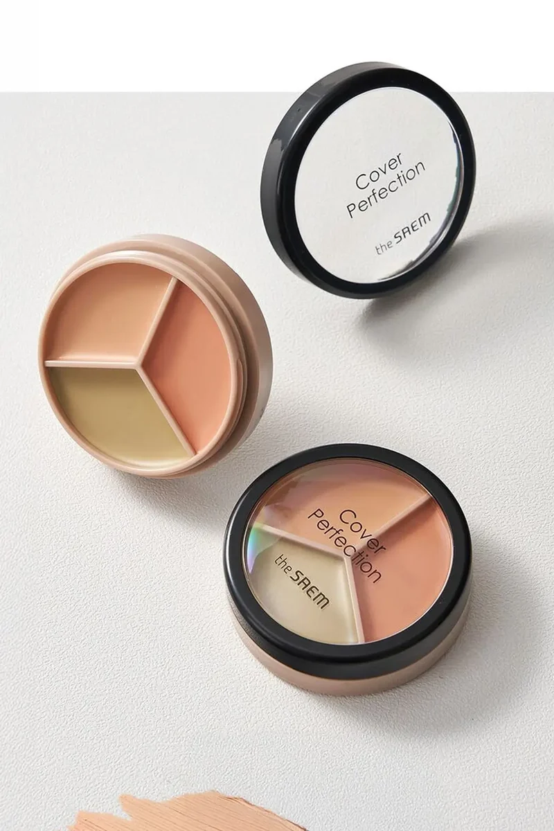 THE SAEM COVER PERFECTION TRIPLE POT CONCEALER