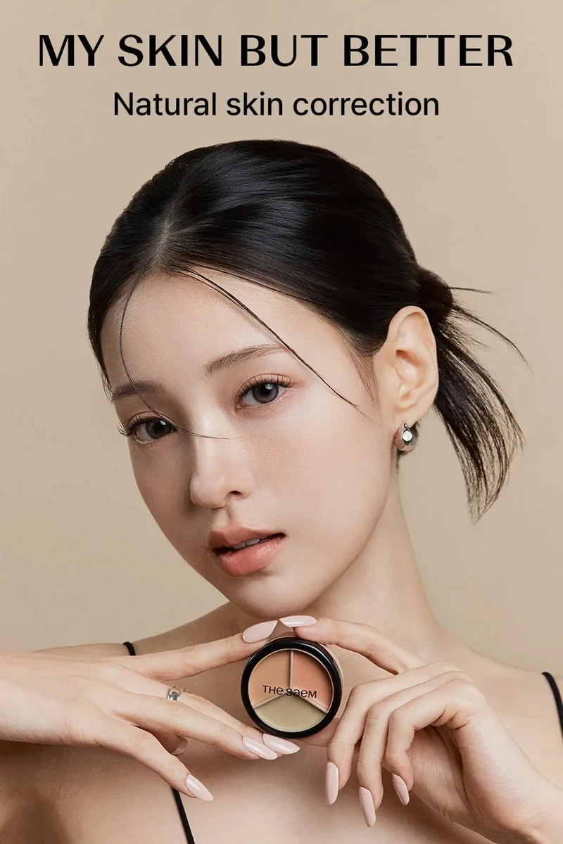 THE SAEM COVER PERFECTION TRIPLE POT CONCEALER