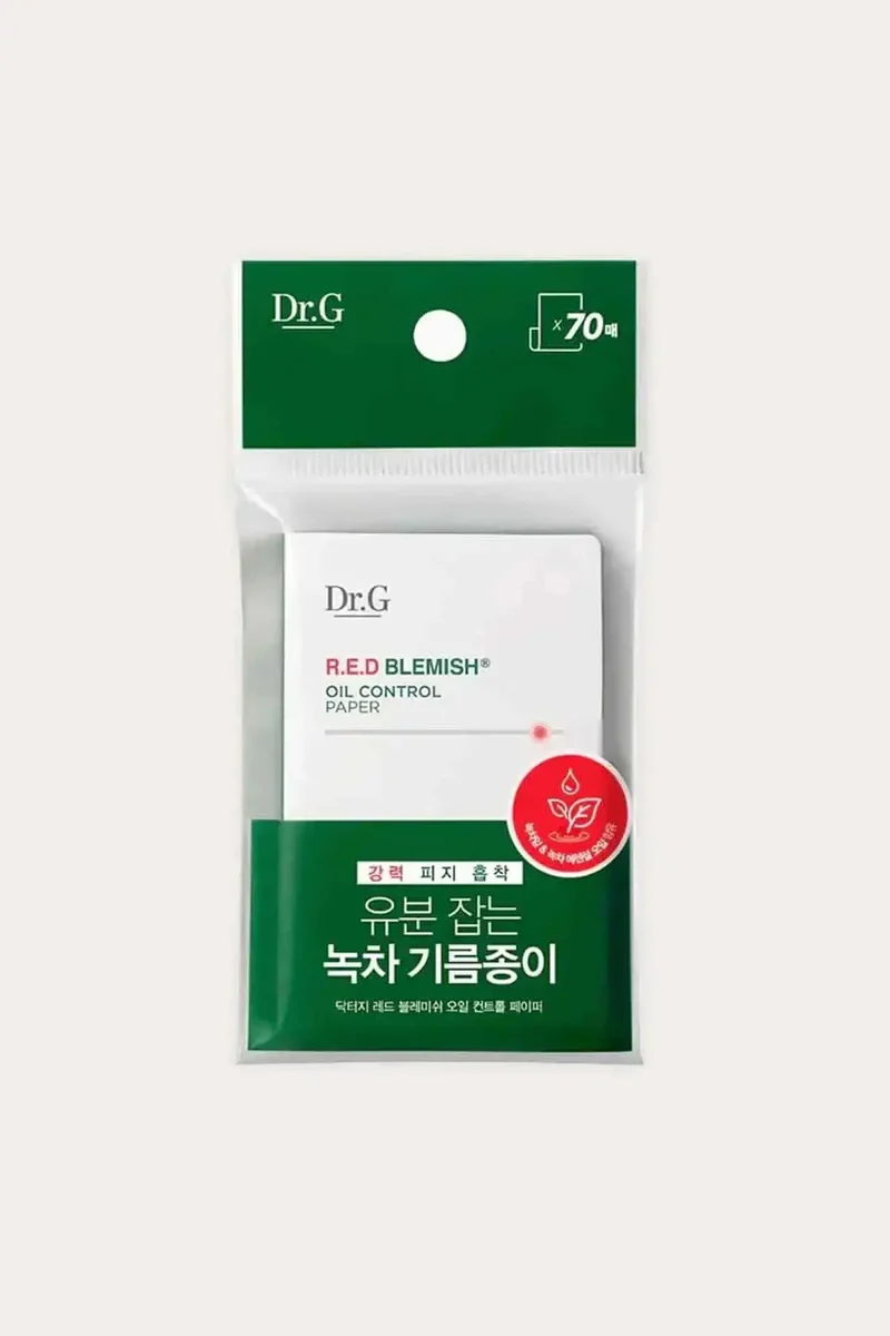 DR.G RED BLEMISH OIL CONTROL PAPER - BEST BLOTTING PAPER FOR OILY SKIN & T ZONE OIL