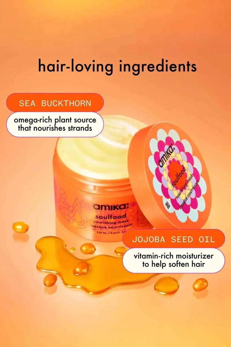 AMIKA SOULFOOD NOURISHING MASK 250ml - JOJOBA SEED OIL
