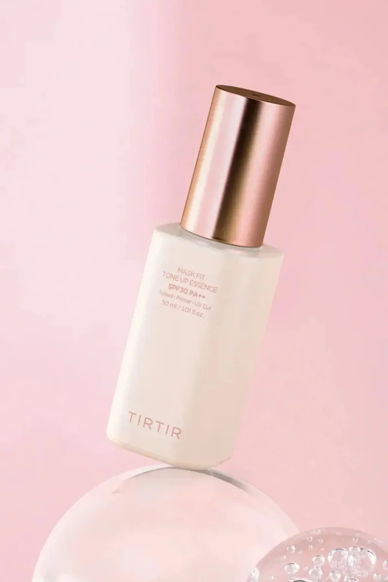 TIRTIR MASK FIT TONE UP ESSENCE - GLASS SKIN & NO FOUNDATION MAKEUP