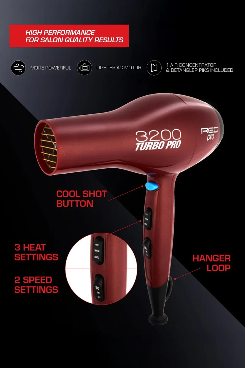 RED PRO 3200 TURBO PRO AC DRYER