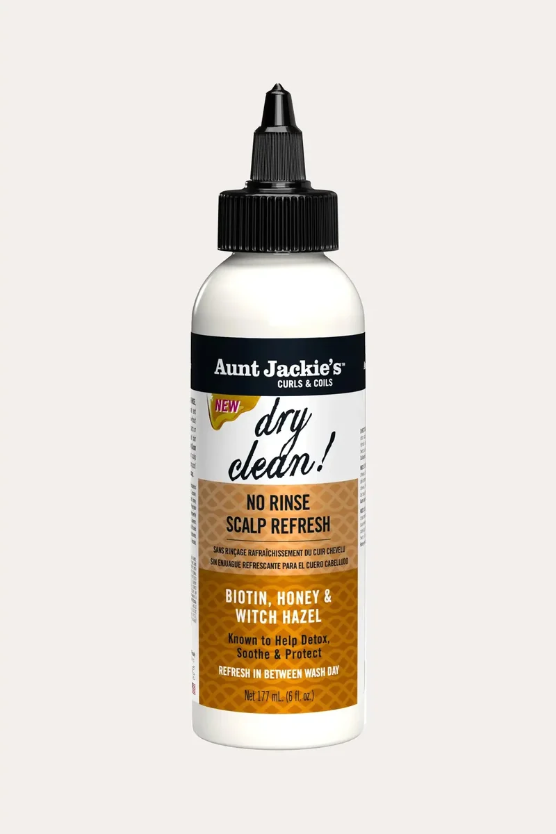 AUNT JACKIES DRY CLAEAN! NO RINSE SCALP REFRESHER 6oz