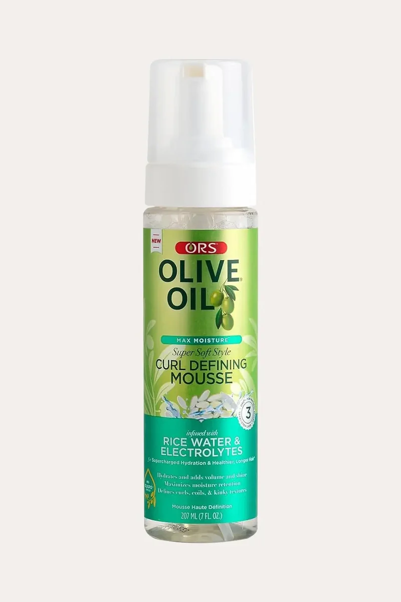 ORS OLIVE OIL MAX MOISTURE SUPER SOFT STYLE CURL DEFINING MOUSSE 7oz