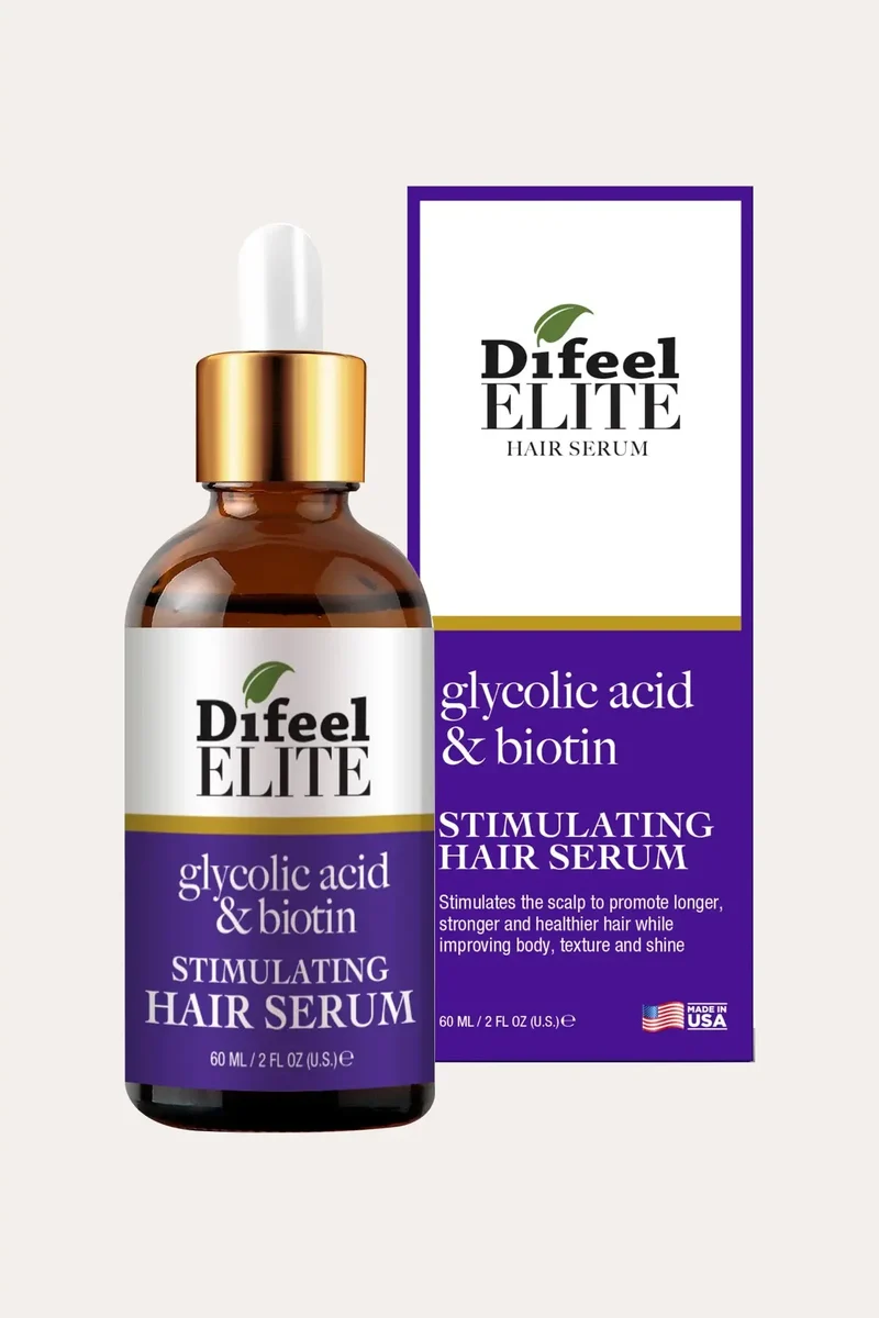 DIFEEL ELITE GLYCOLIC ACID & BIOTIN STIMULATING HAIR SERUM 2oz