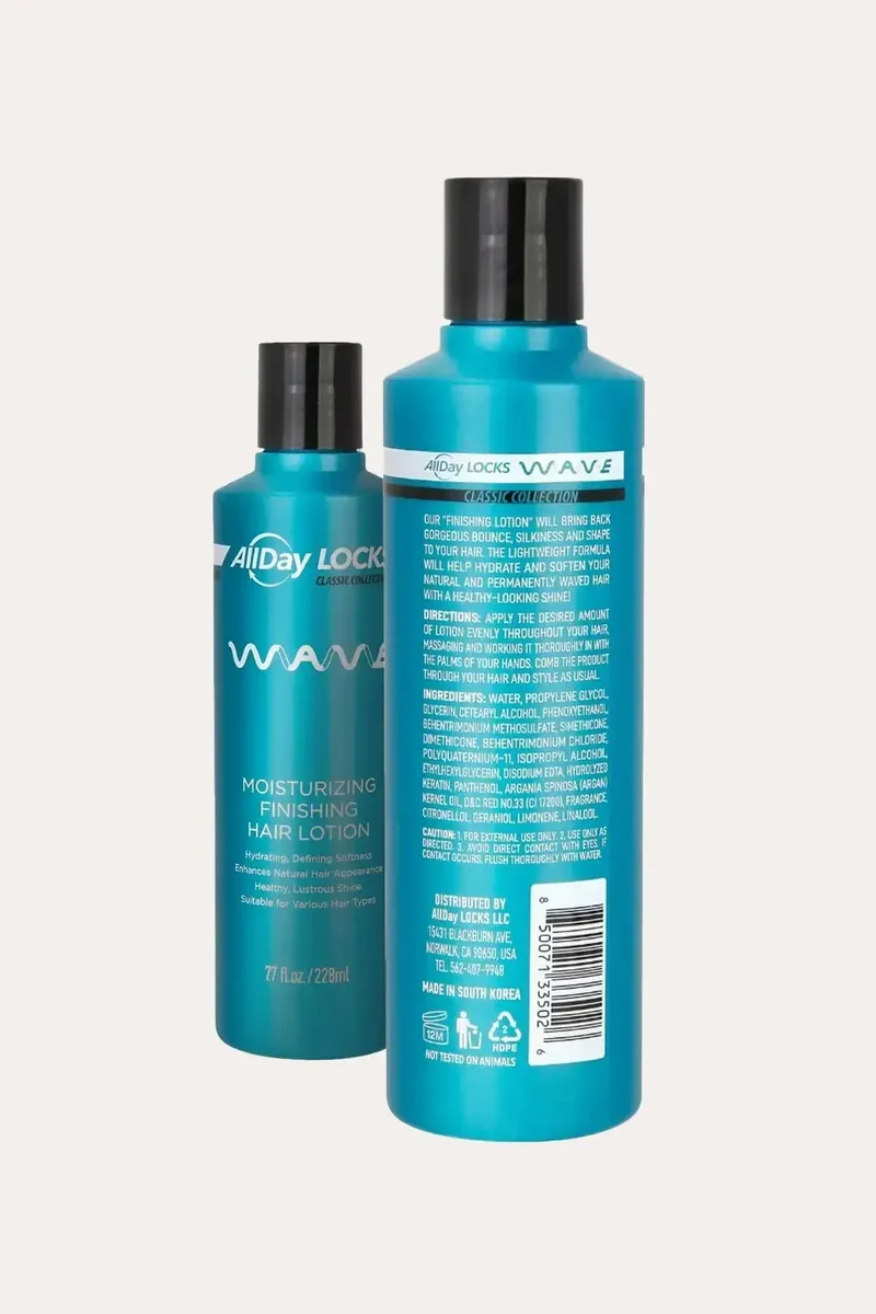 ALLDAY LOCKS CLASSIC WAVE MOISTURIZING FINISH HAIR LOTION 7.7oz - NON GREASY CURL DEFINER