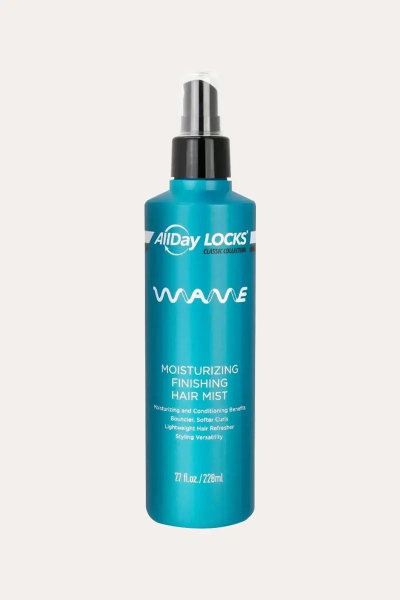 ALLDAY LOCKS CLASSIC WAVE MOISTURIZING FINISH HAIR MIST 7.7oz - LIGHTWEIGHT SETTING SPRAY FOR HAIR