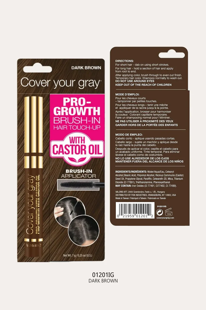COVER YOUR GRAY PRO-GROWTH BRUSH-IN HAIR TOUCH-UP