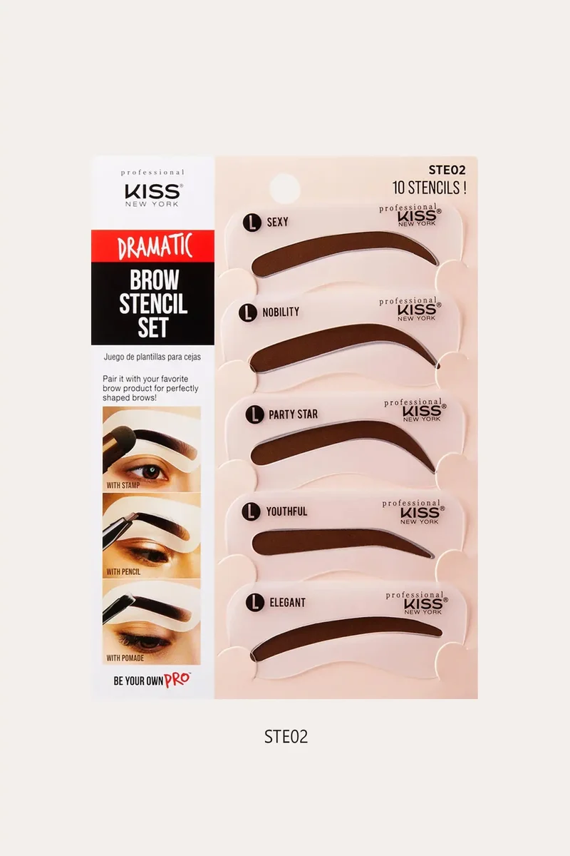 KISS NEW YORK PRO BROW STENCIL SET
