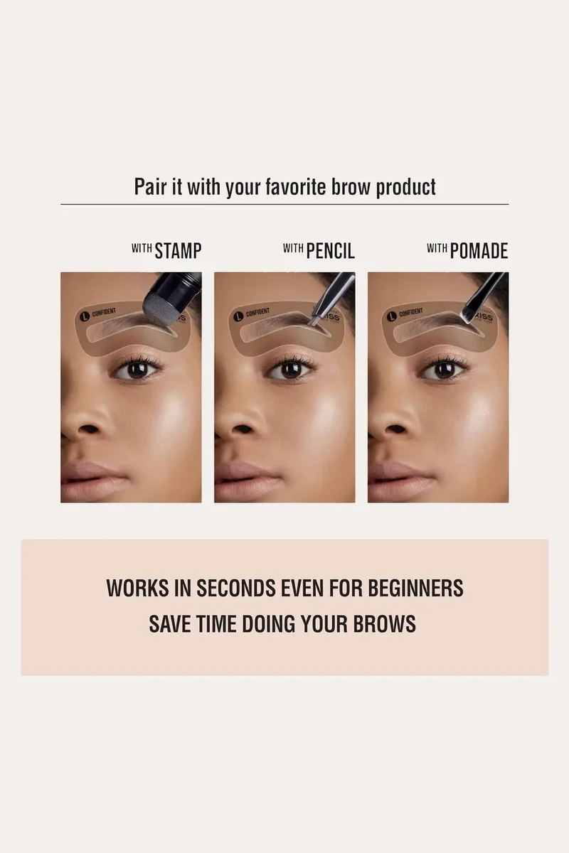 KISS NEW YORK PRO BROW STENCIL SET