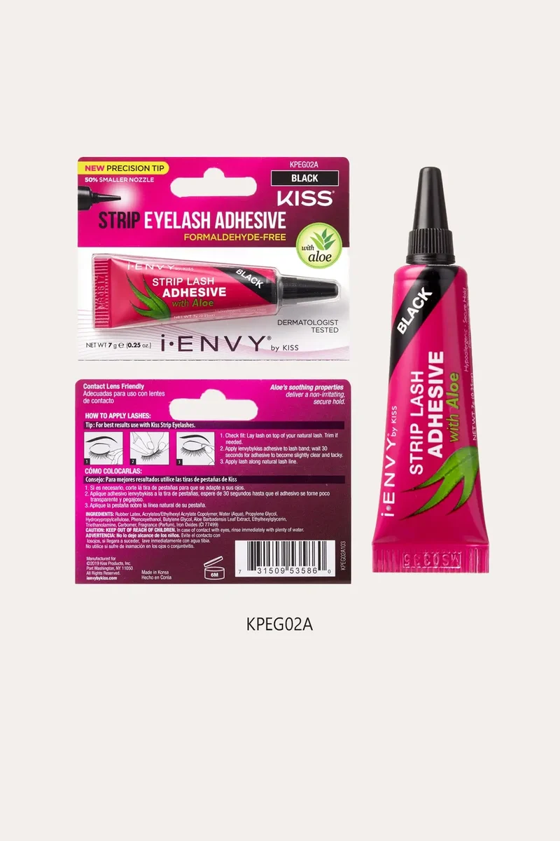 I ENVY BY KISS ALOE INFUSED STRIP EYELASH ADHESIVE