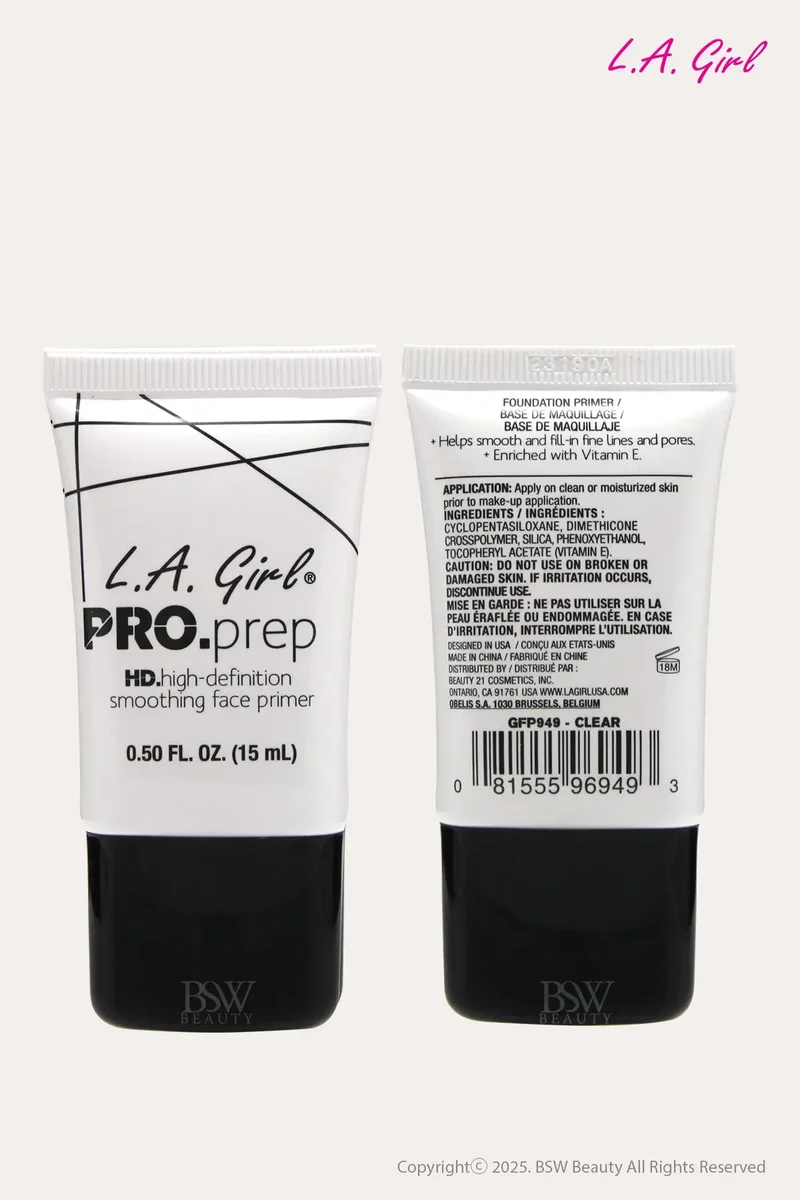 L.A. GIRL PRO PREP HD HIGH DEFINITION SMOOTHING FACE PRIMER 0.5oz