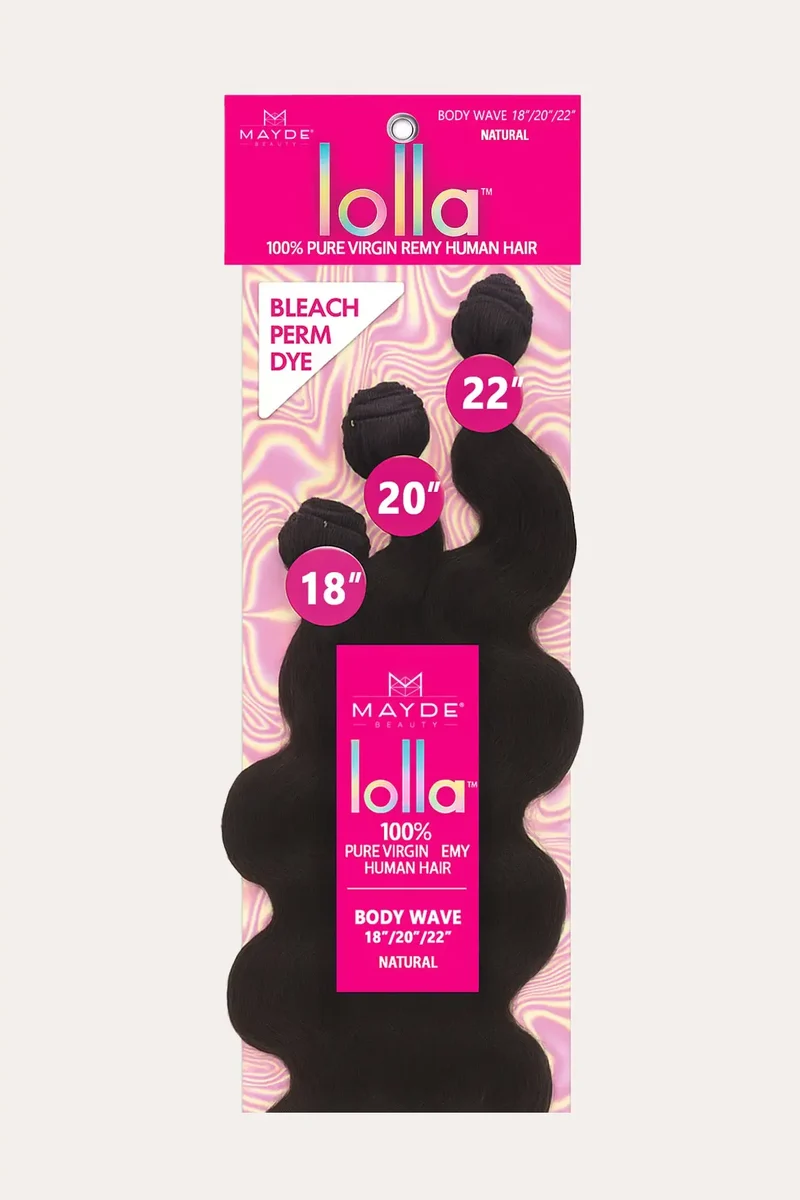 MAYDE 100% VIRGIN REMY HUMAN HAIR LOLLA - BODY WAVE