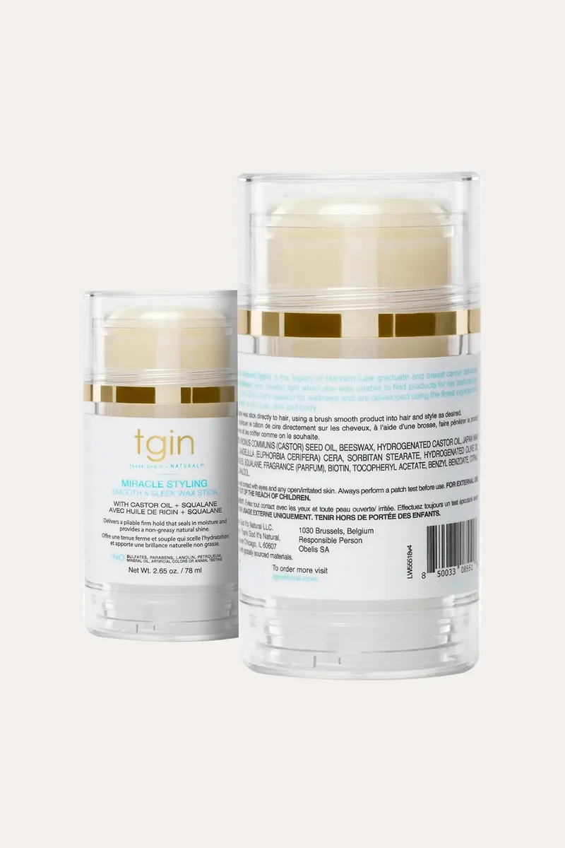 TGIN MIRACLE STYLING SMOOTH & SLEEK WAX STICK 2.65oz