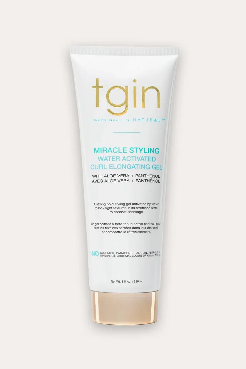 TGIN MIRACLE STYLING WATER ACTIVATED CURL ELONGATING GEL 8oz