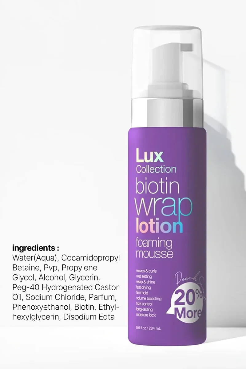 LUX COLLECTION WRAP LOTION FOAMING MOUSSE - 4 TYPES
