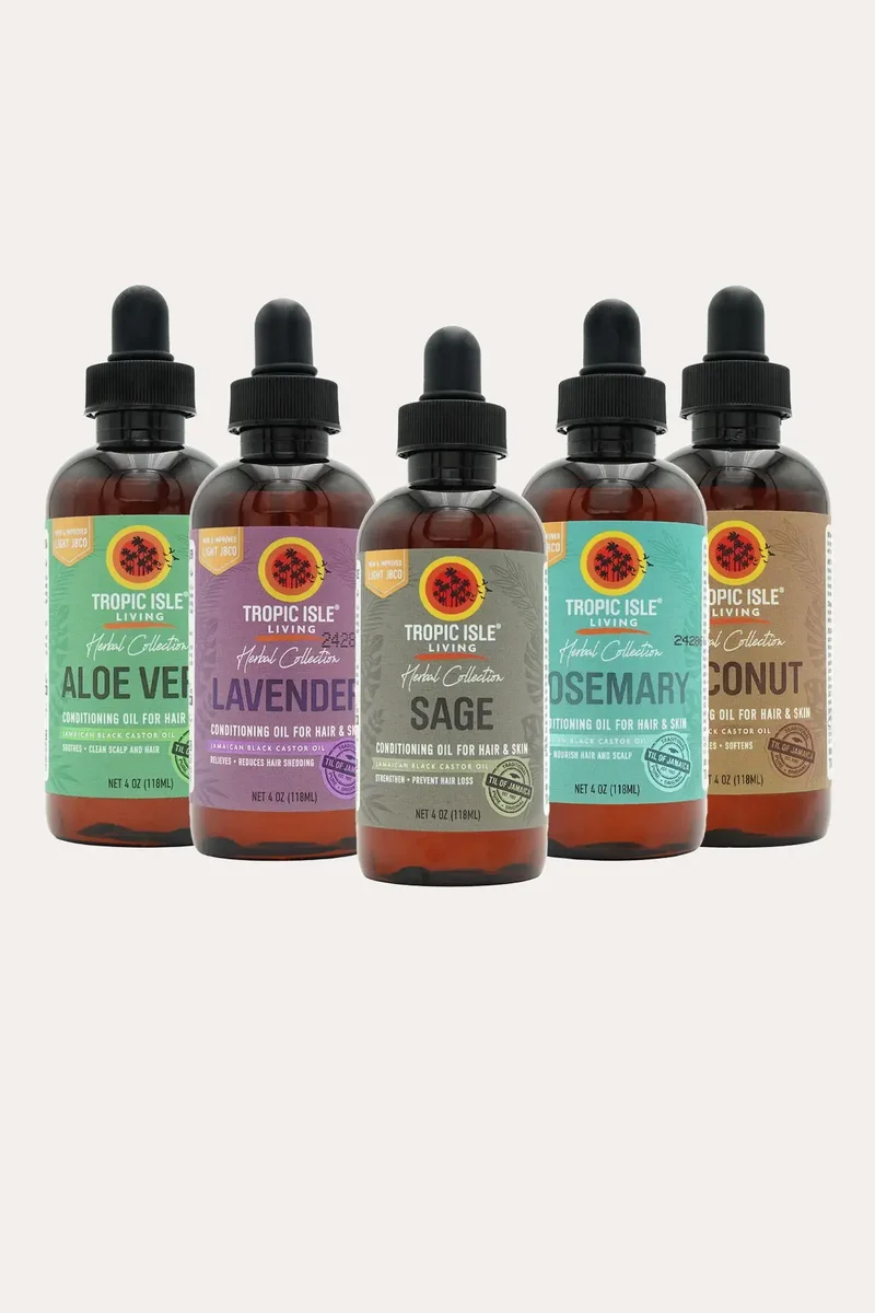 TROPIC ISLE JAMAICAN BLACK CASTOR OIL 4oz - 5 FLAVORS