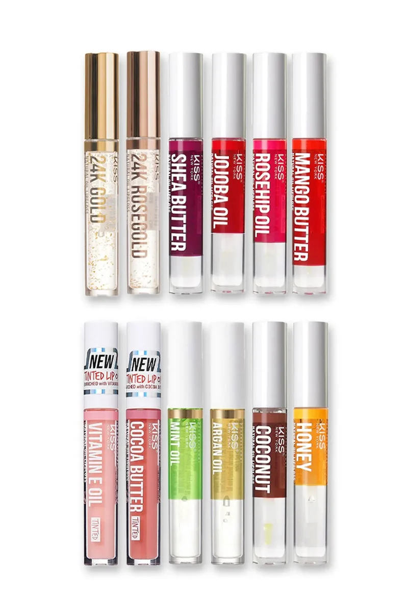 KISS NEW YORK PRO NATURAL OIL LIPGLOSS COLLECTION
