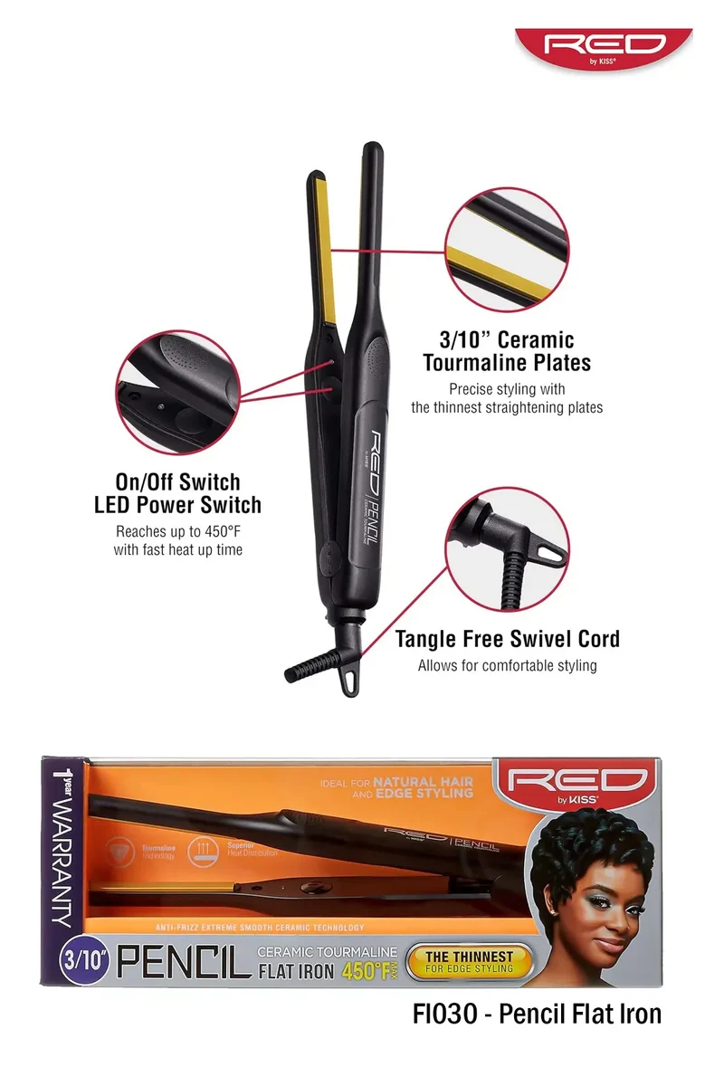 RED BY KISS CERAMIC FLAT IRON