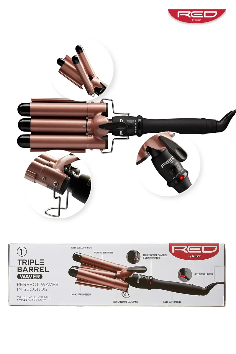 RED BY KISS TRIPLE BARREL WAVER CIT100