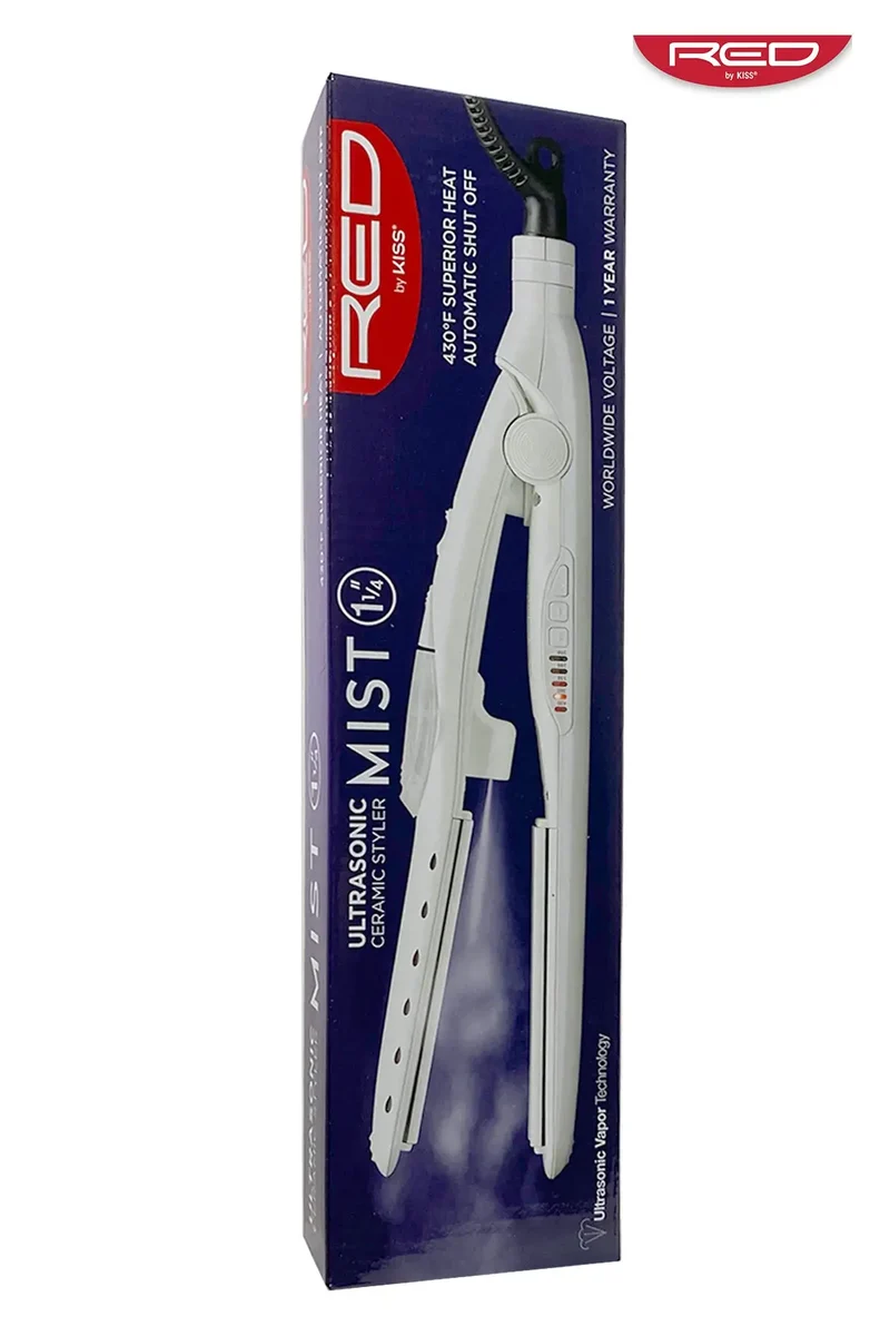 RED BY KISS ULTRASONIC MIST FLAT IRON FIM125