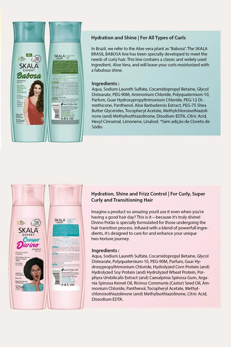 SKALA SHAMPOO 10.99oz - 5 TYPES