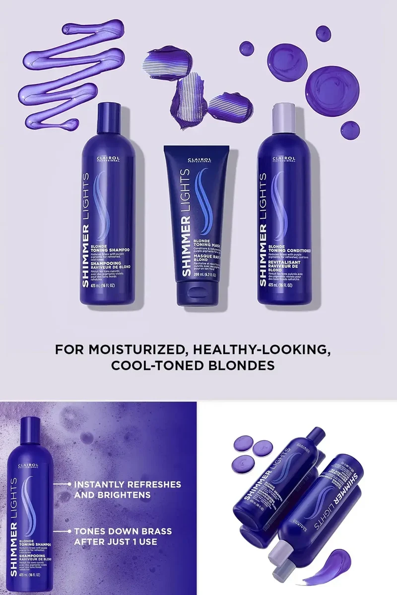 SHIMMER LIGHTS BLONDE TONING SHAMPOO