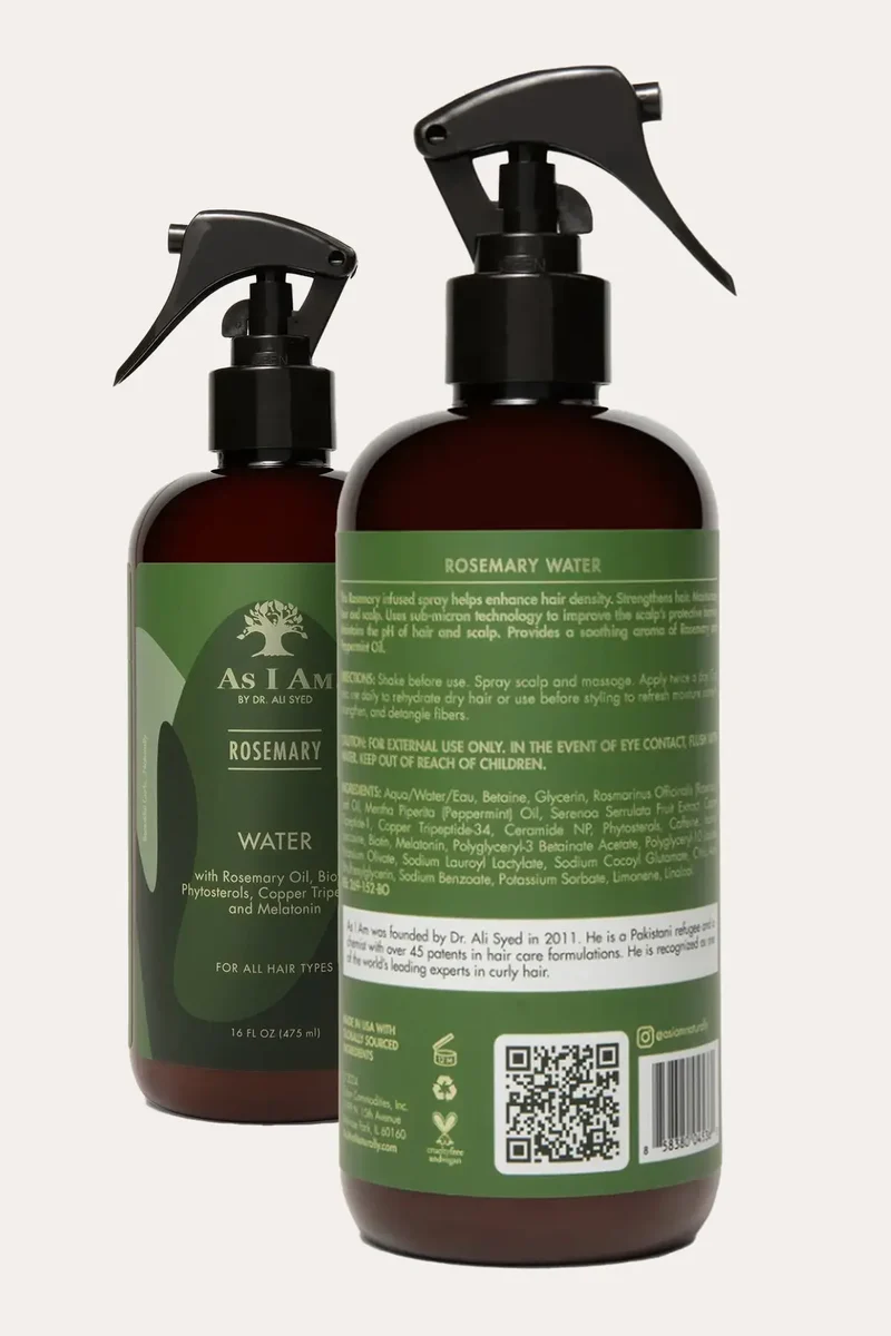 AS I AM ROSEMARY WATER 16oz