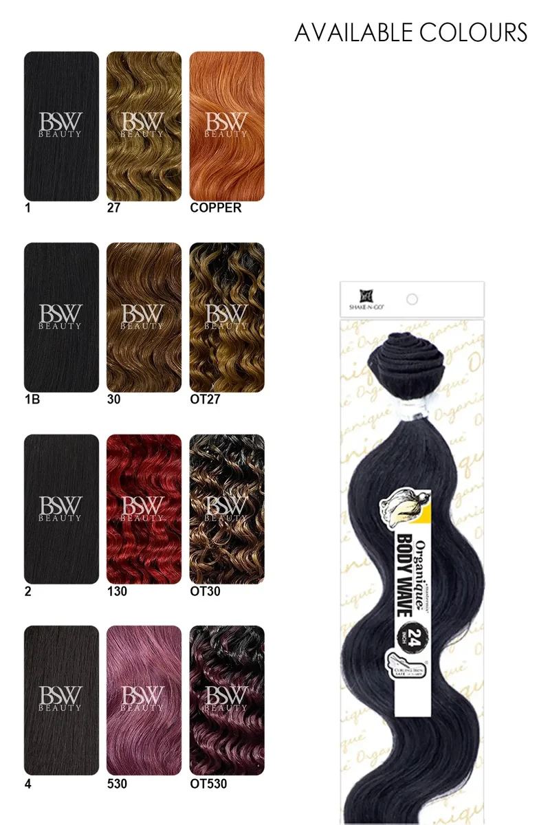 SHAKE N GO ORGANIQUE MASTERMIX WEAVE - BODY WAVE 24"