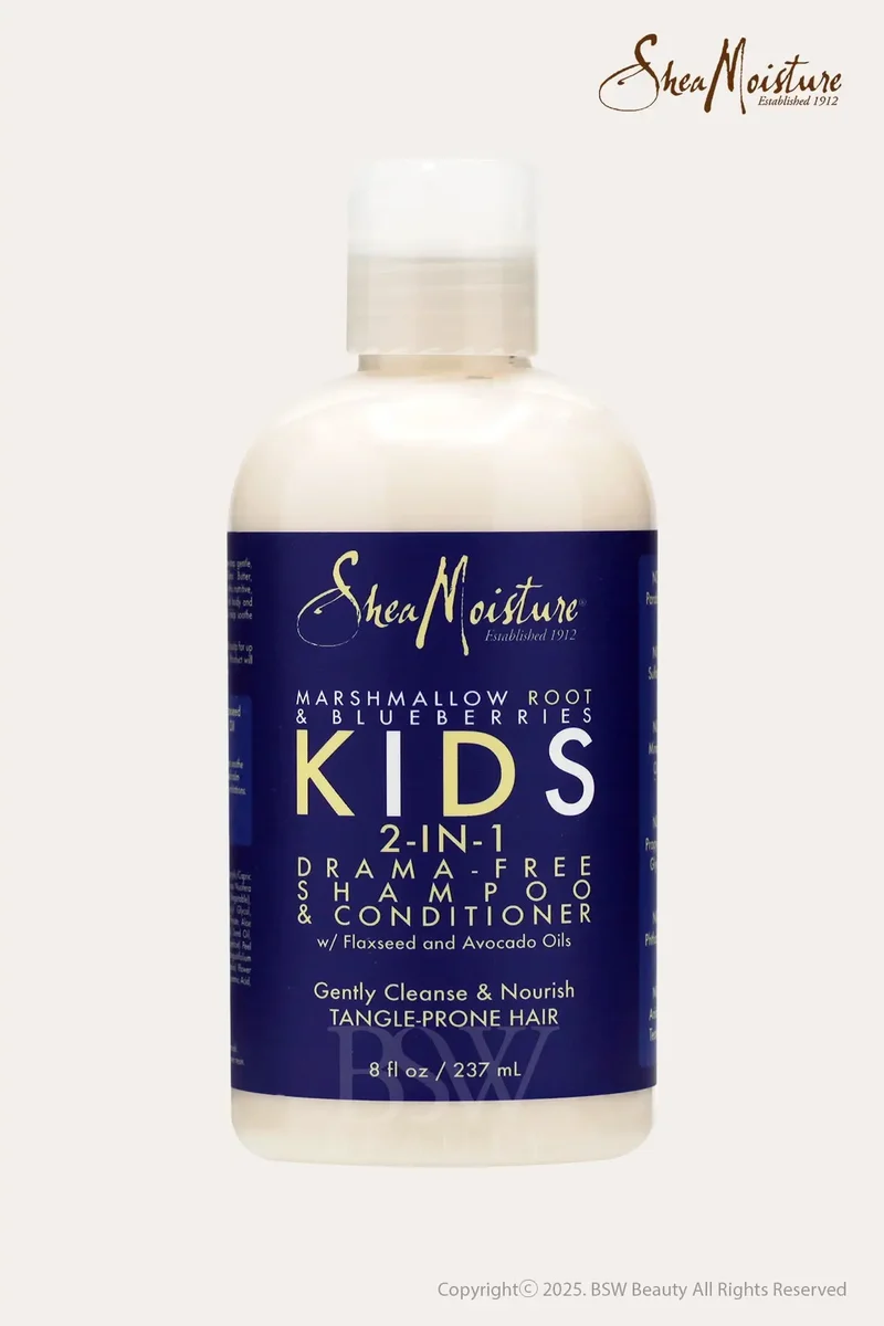SHEA MOISTURE KIDS 2-IN-1 DRAMA-FREE SHAMPOO & CONDITIONER 8oz | Kids Shampoo