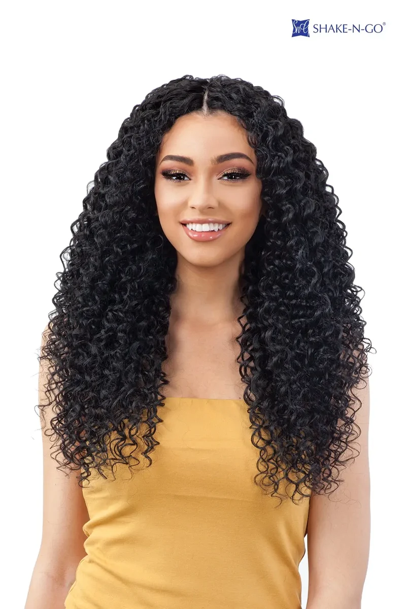 SHAKE N GO ORGANIQUE WEAVE WATER CURL 18"