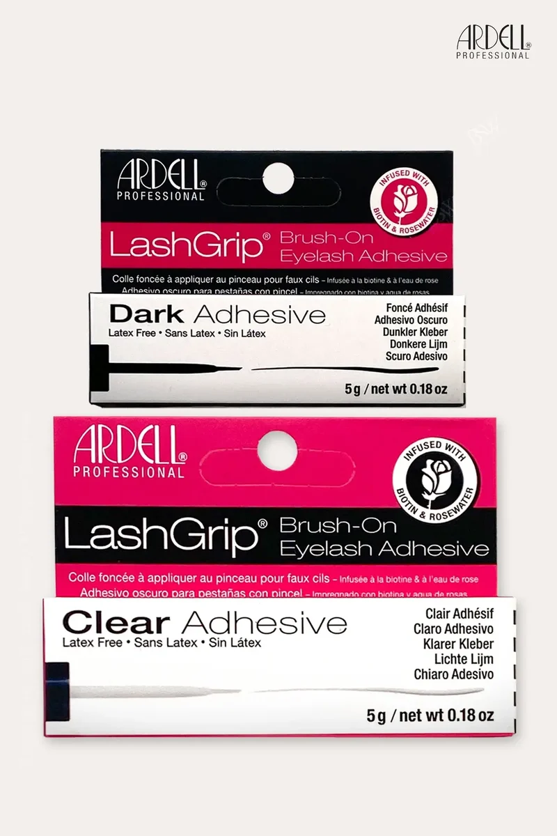 ARDELL ADHESIVE LASHGRIP FOR STRIP BIOTIN & ROSE - CLEAR & BLACK