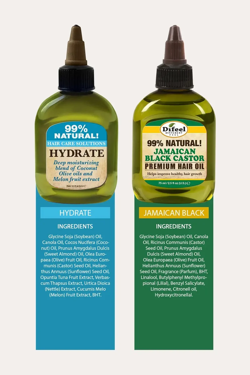 DIFEEL 99% NATURAL PREMIUM HAIR OIL 2.5oz