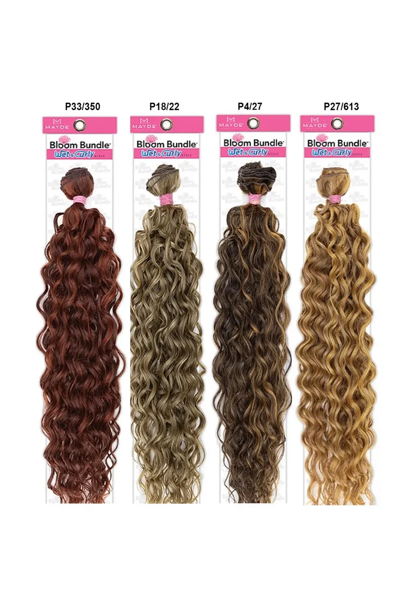 MAYDE BEAUTY BLOOM BUNDLE WEAVE WET & CURLY 001 - 24"